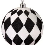 Glitter Harlequin Ball Ornament $7.99 ea