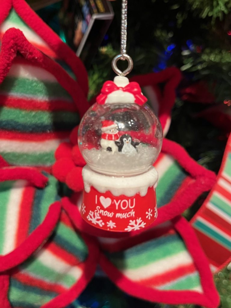 Shoppers are most excited for our personalized mini snow globe ornaments in 2024