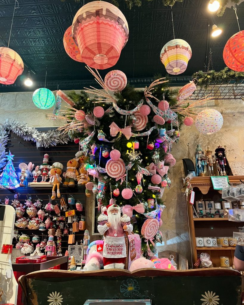 sweets and sugar inspired themed Christmas tree