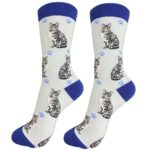 Silver Tabby Cat Socks- $9.99