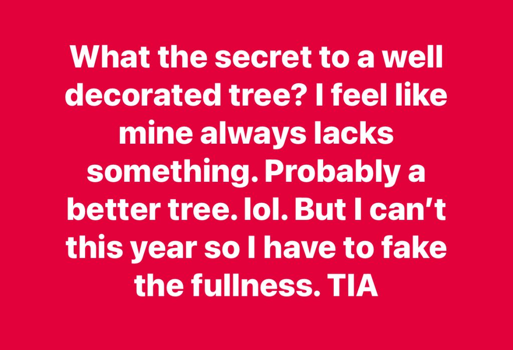 Decorating Magic tips for a well decorated tree that isn't full